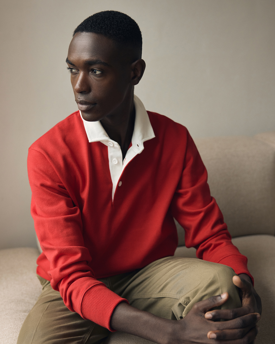 Men | Sweaters & Knitwear | Rowing Blazers | Ametora Dad Rugby  Scarlet