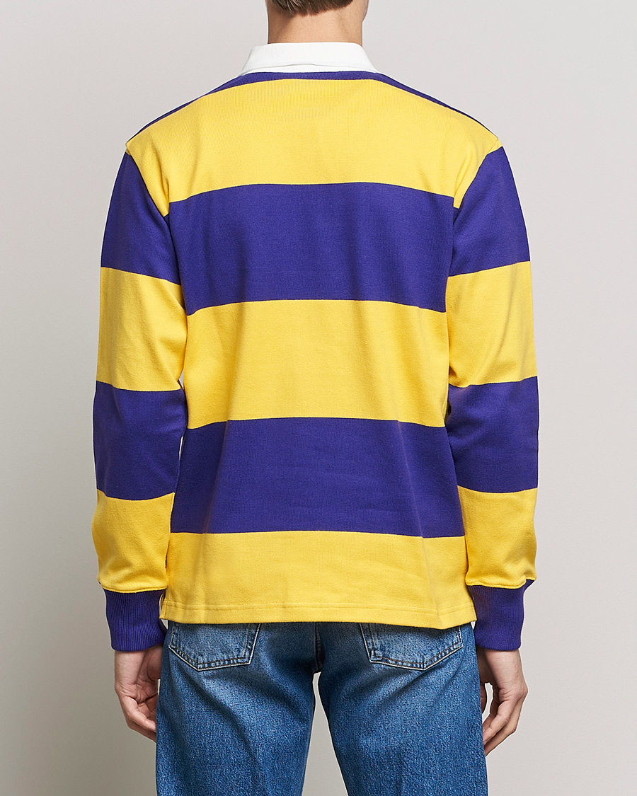 Men | Sweaters & Knitwear | Rowing Blazers | Horizontal Stripe Rugby Gold/Purple