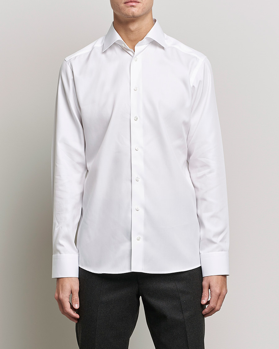 Men | Shirts | Eton | Giza 45 Cotton Shirt White