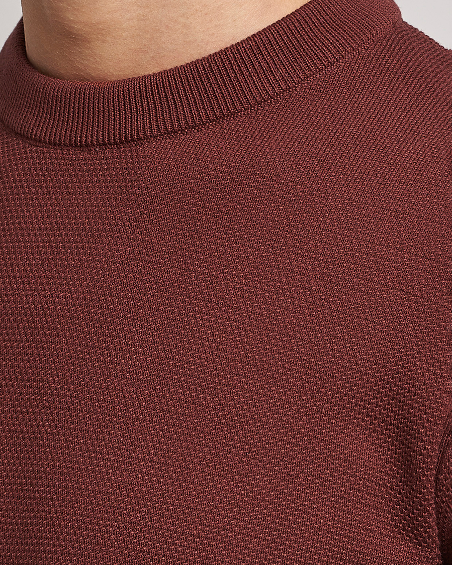 Men | Sweaters & Knitwear | BOSS BLACK | Ecaio Knitted Structured Sweater Medium Brown