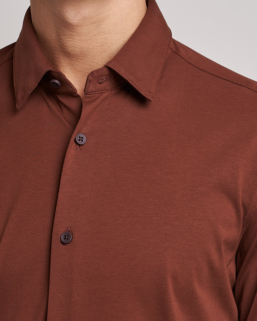 Men | Shirts | BOSS BLACK | Hank 4-Way Stretch Shirt Medium Brown