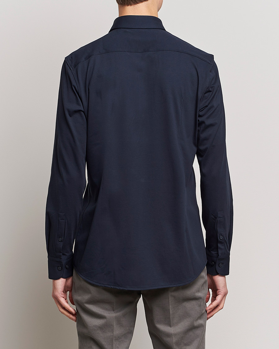 Men | Shirts | BOSS BLACK | Hank 4-Way Stretch Shirt Dark Blue