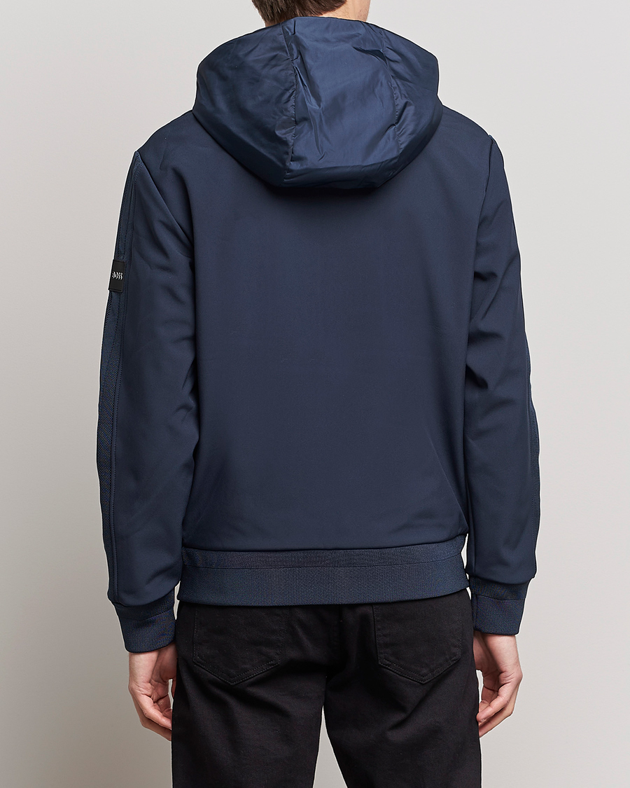 Men | Coats & Jackets | BOSS BLACK | Seeger Hybrid Jacket Dark Blue