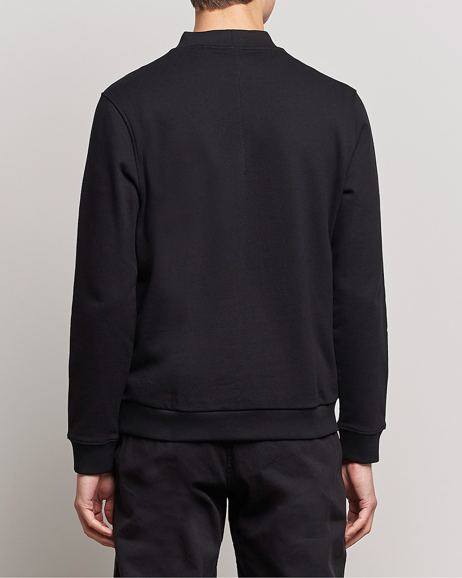 Men | Sweaters & Knitwear | BOSS GREEN | Salbock Center Logo Sweatshirt Black