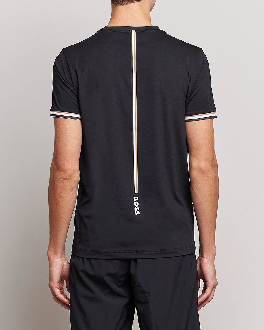 Men | T-Shirts | BOSS GREEN | Performance MB Crew Neck T-Shirt Black