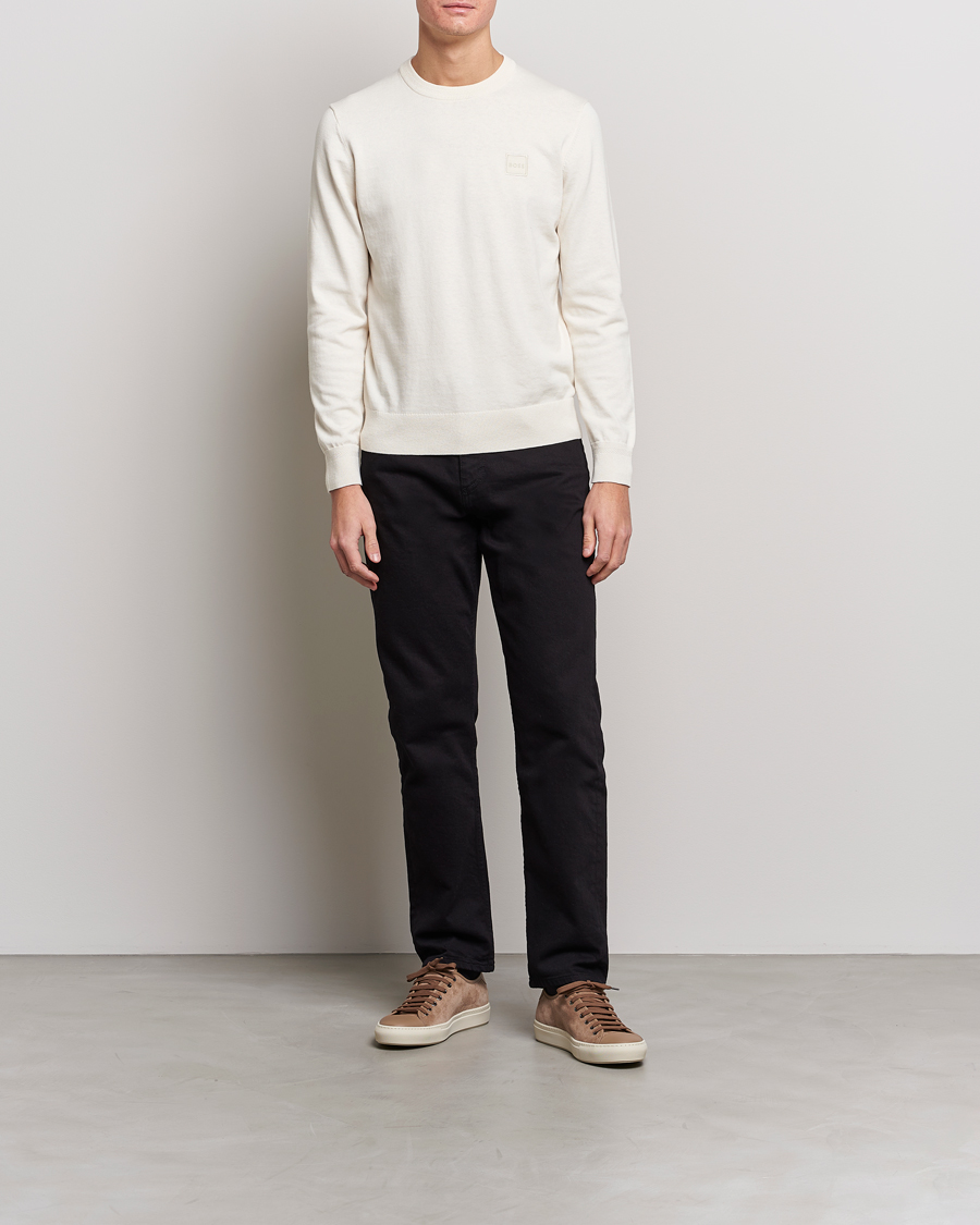 Men | Sweaters & Knitwear | BOSS ORANGE | Kanovano Knitted Sweater Open White