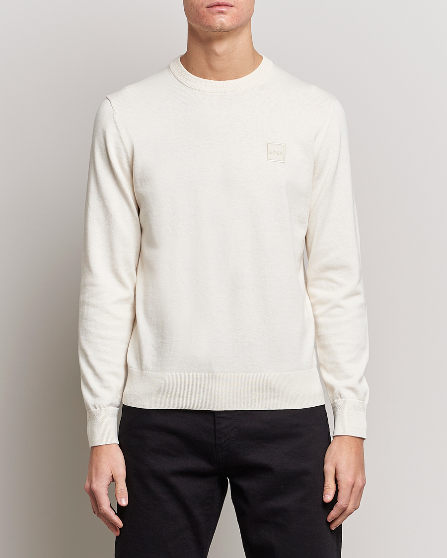 Men | BOSS ORANGE | BOSS ORANGE | Kanovano Knitted Sweater Open White