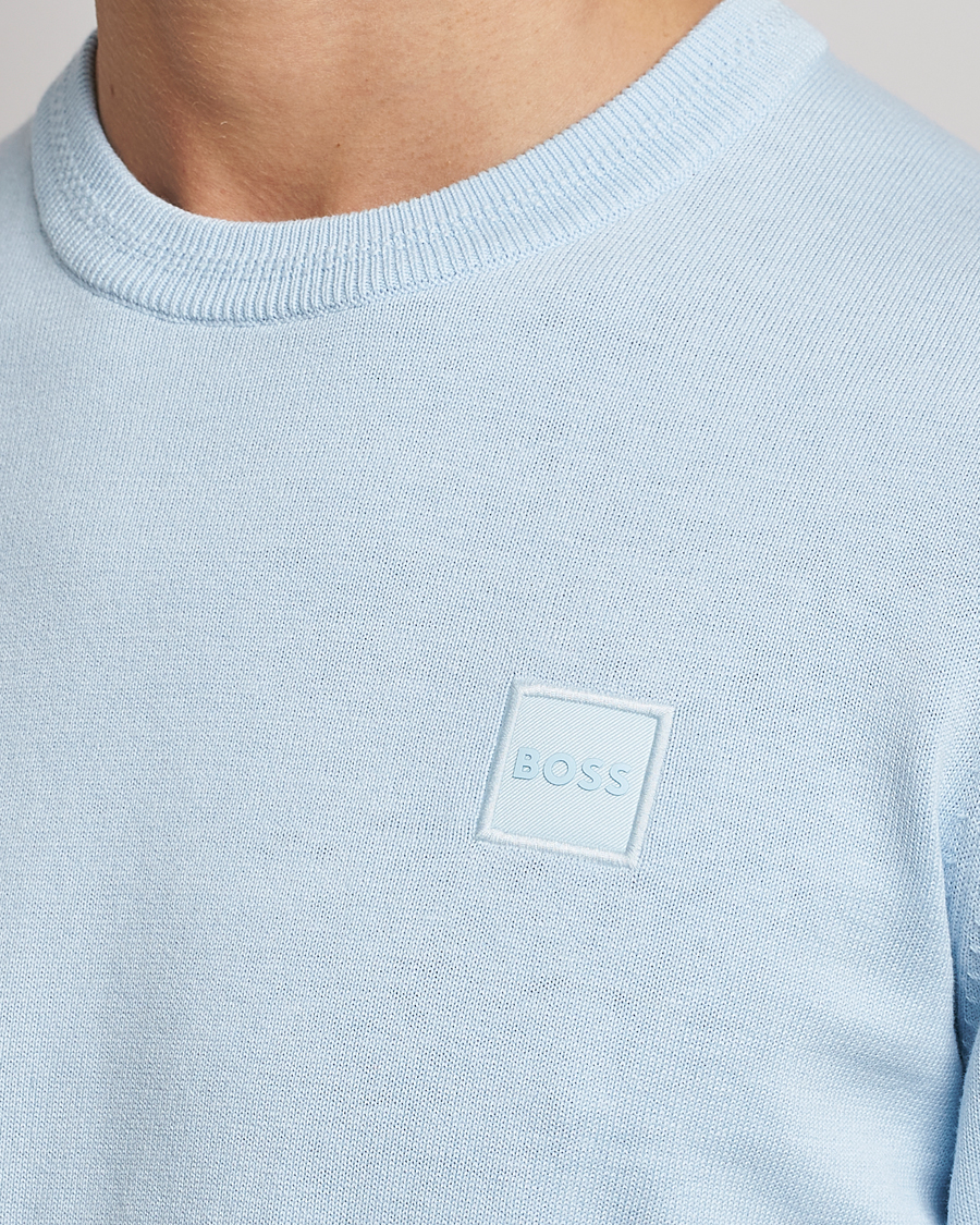 Men | Sweaters & Knitwear | BOSS ORANGE | Kanovano Knitted Sweater Open Blue