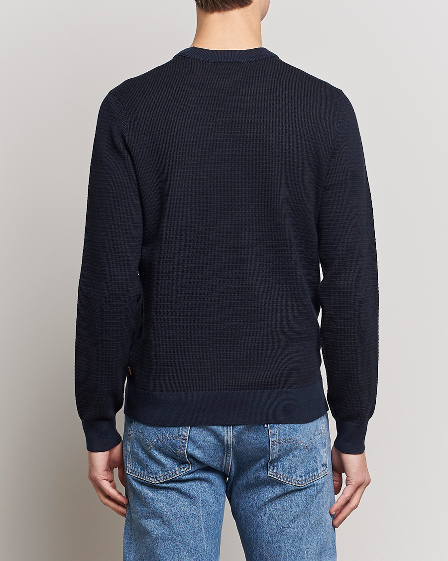 Men | Sweaters & Knitwear | BOSS ORANGE | Abovemo Knitted Sweater Dark Blue
