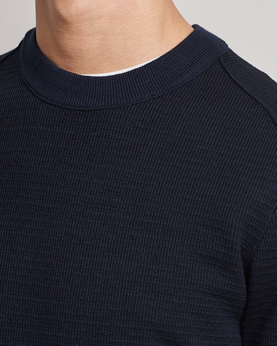 Men | Sweaters & Knitwear | BOSS ORANGE | Abovemo Knitted Sweater Dark Blue