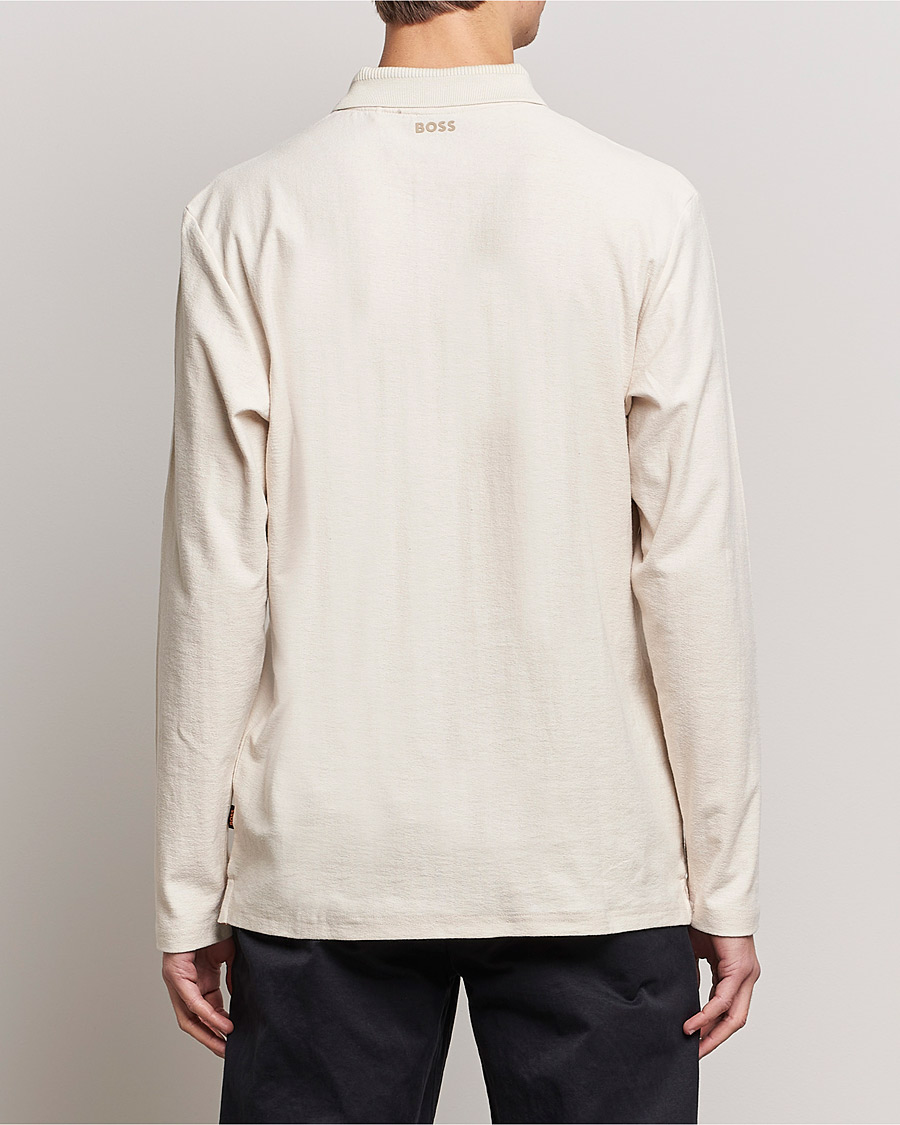 Men | Sweaters & Knitwear | BOSS ORANGE | Pecollege Knitted Polo Open White