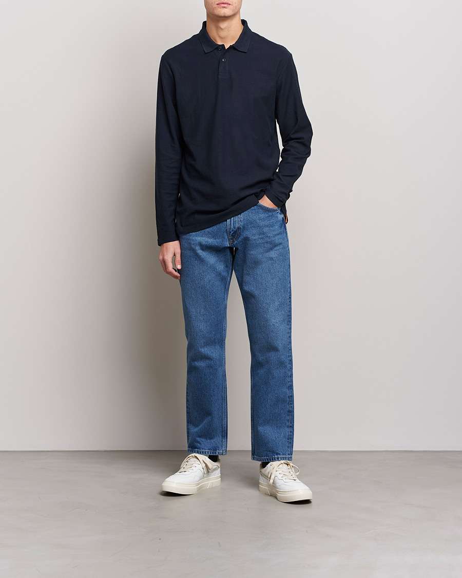 Men | Sweaters & Knitwear | BOSS ORANGE | Pecollege Knitted Polo Dark Blue