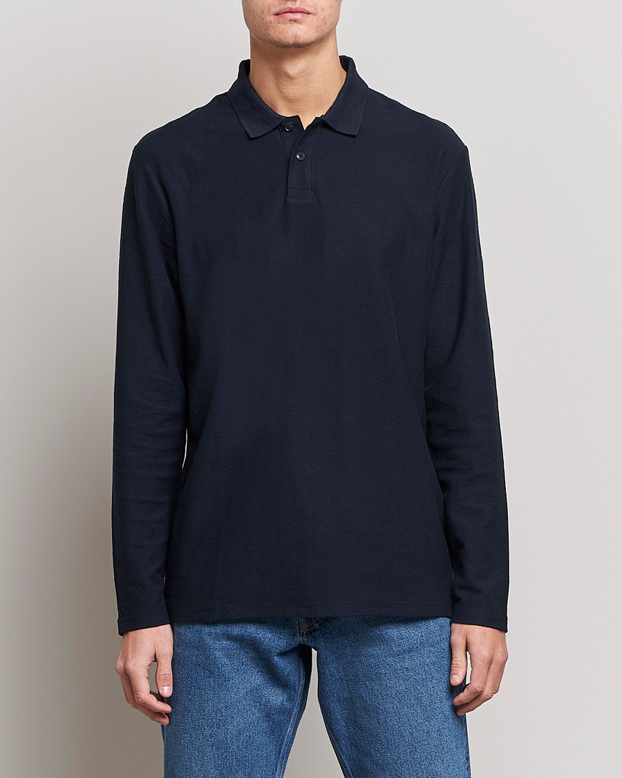 Men | Knitted Polo Shirts | BOSS Casual | Pecollege Knitted Polo Dark Blue