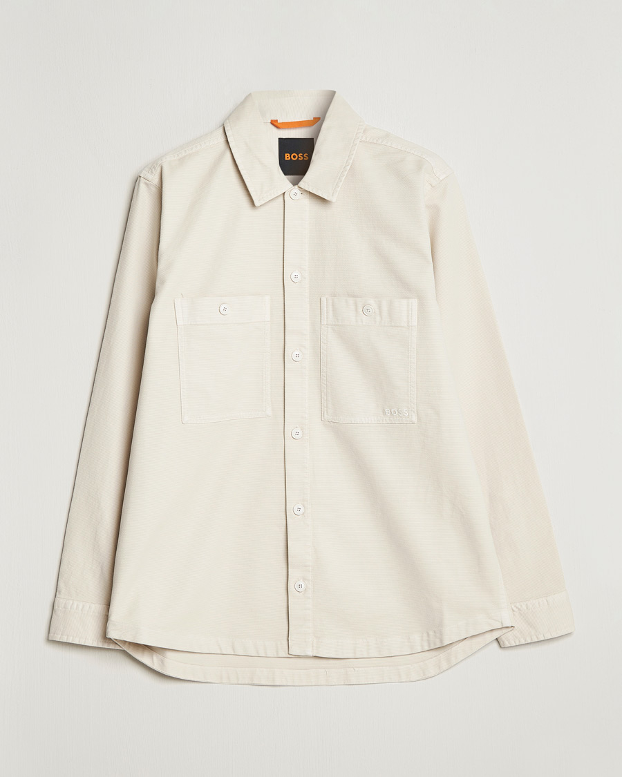Men | Shirts | BOSS ORANGE | Locky Pocket Overshirt Open White