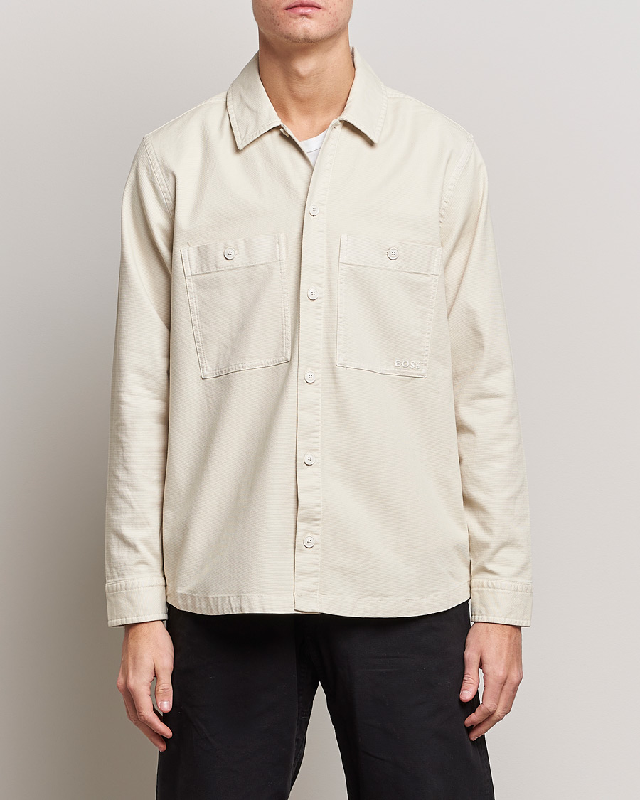 Men | Overshirts | BOSS ORANGE | Locky Pocket Overshirt Open White