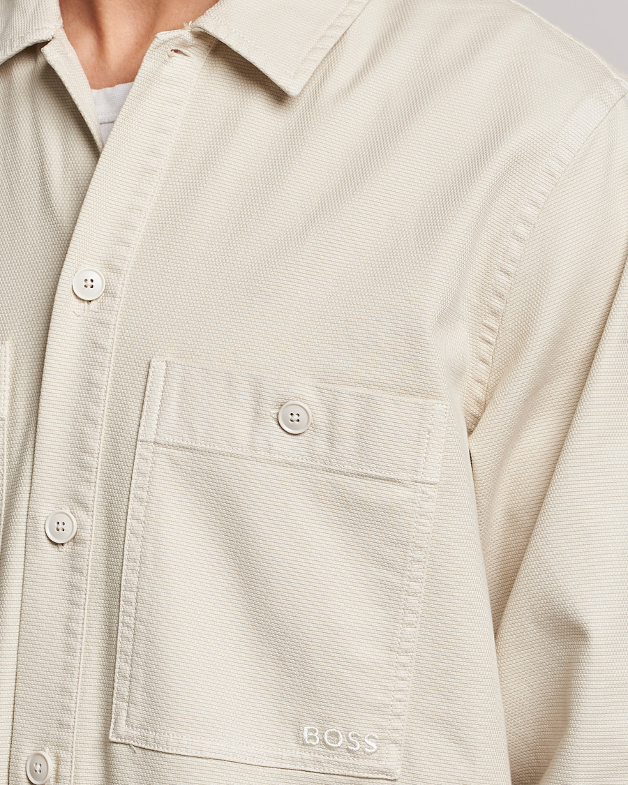 Men | Shirts | BOSS ORANGE | Locky Pocket Overshirt Open White