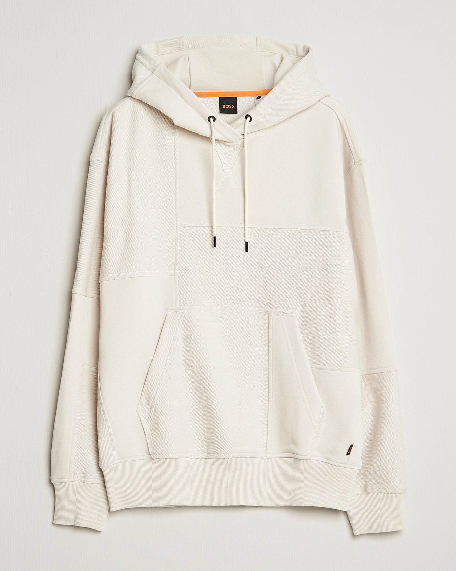 Men | Sweaters & Knitwear | BOSS ORANGE | W Patch Hoodie Open White