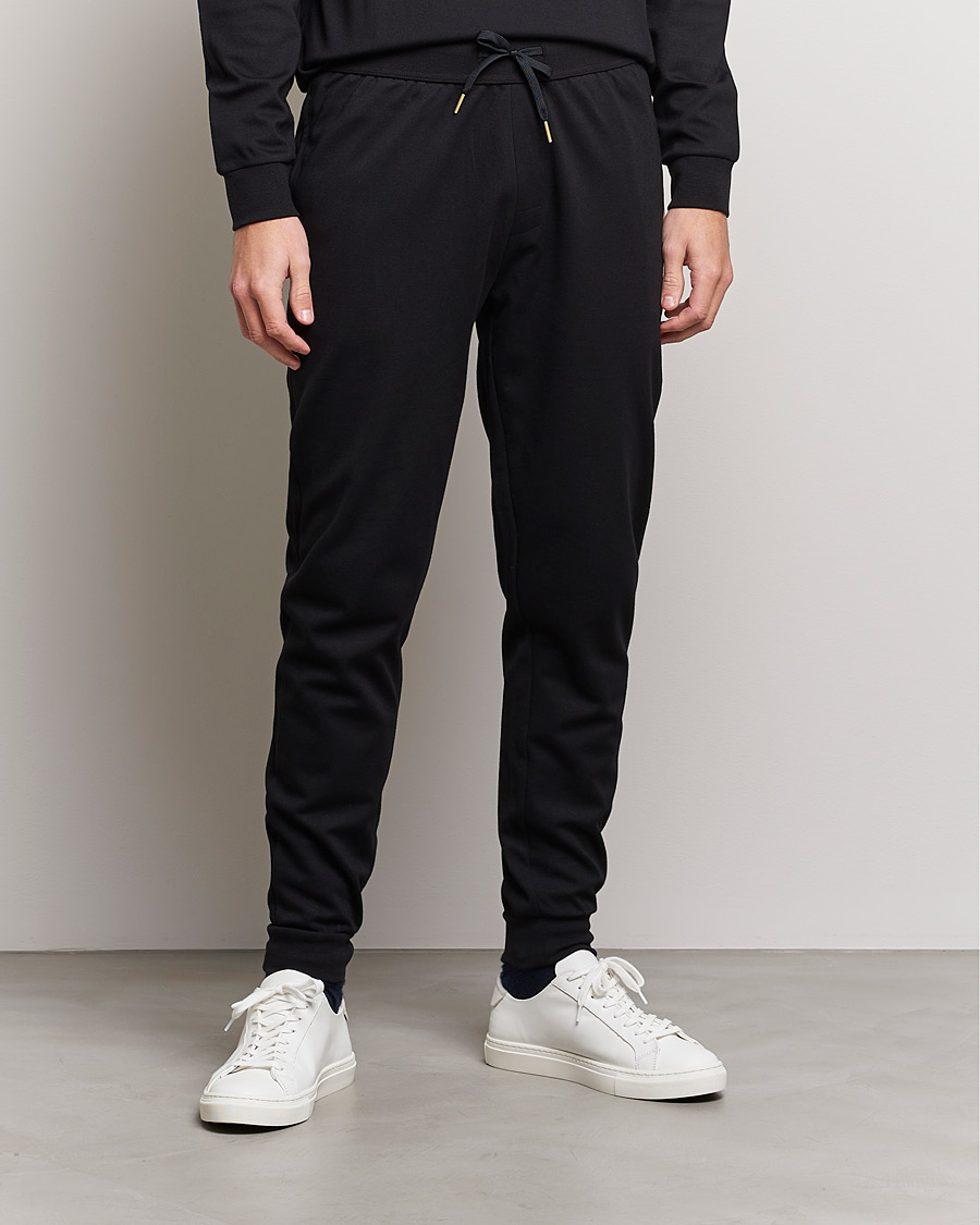 Men | Trousers | BOSS BLACK | Tracksuit Sweatpants Black/Gold