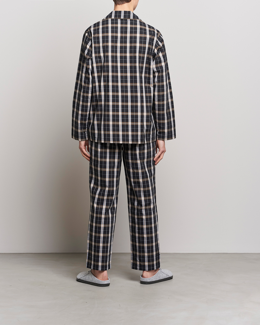 Men | Pyjamas & Robes | BOSS BLACK | Urban Checked Pyjama Set Black/Beige