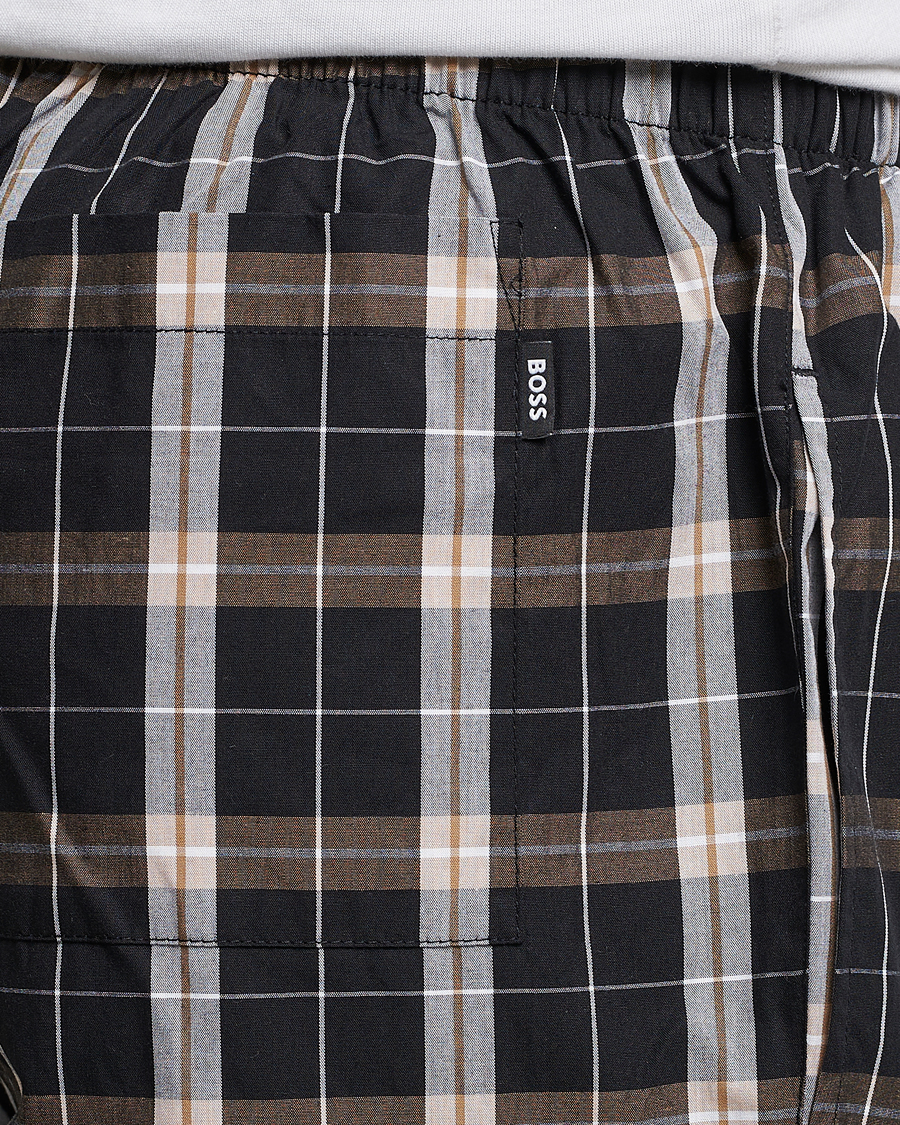 Men | Pyjamas & Robes | BOSS BLACK | Urban Checked Pyjama Set Black/Beige