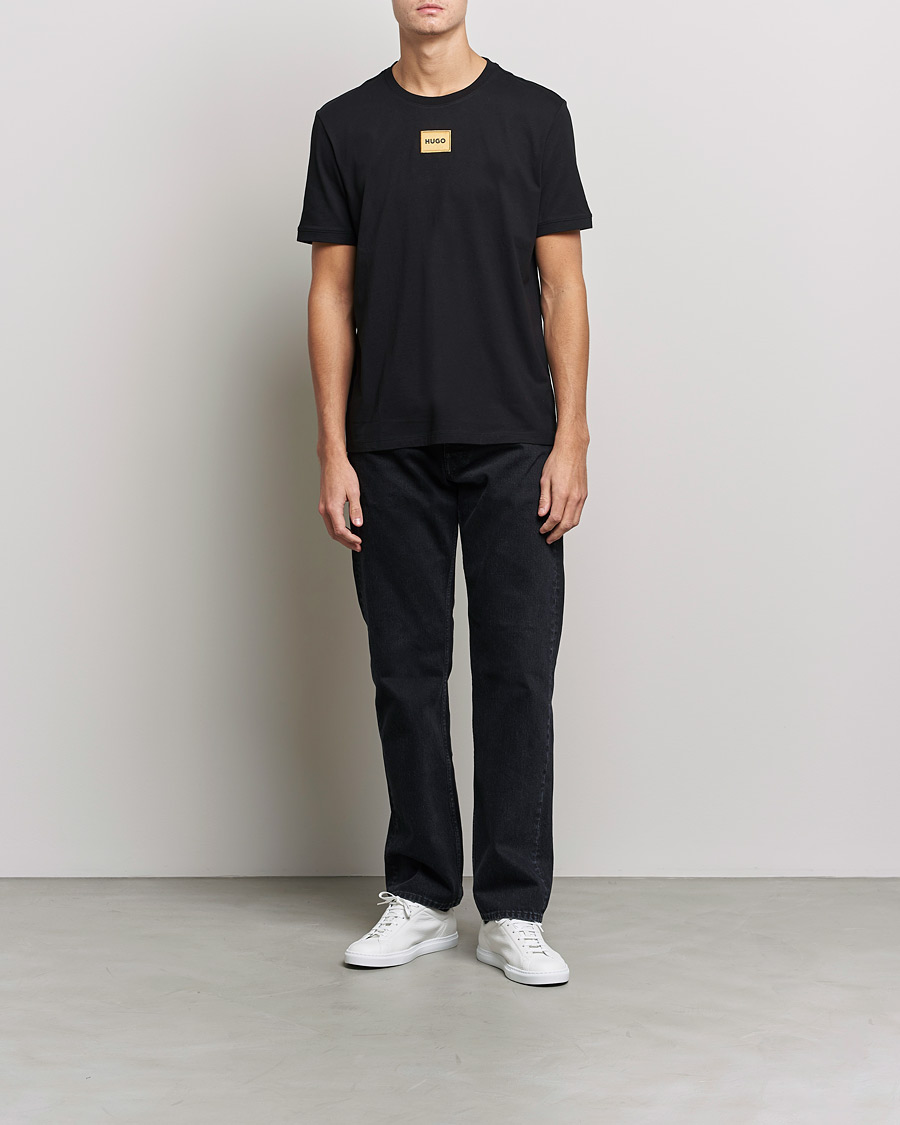 Men | T-Shirts | HUGO | Diragolino Crew Neck T-Shirt Black