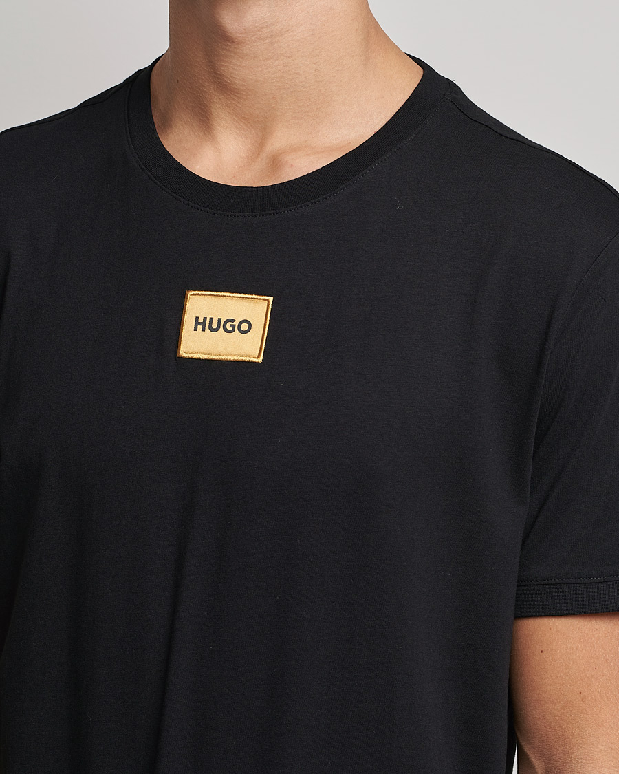 Men | T-Shirts | HUGO | Diragolino Crew Neck T-Shirt Black