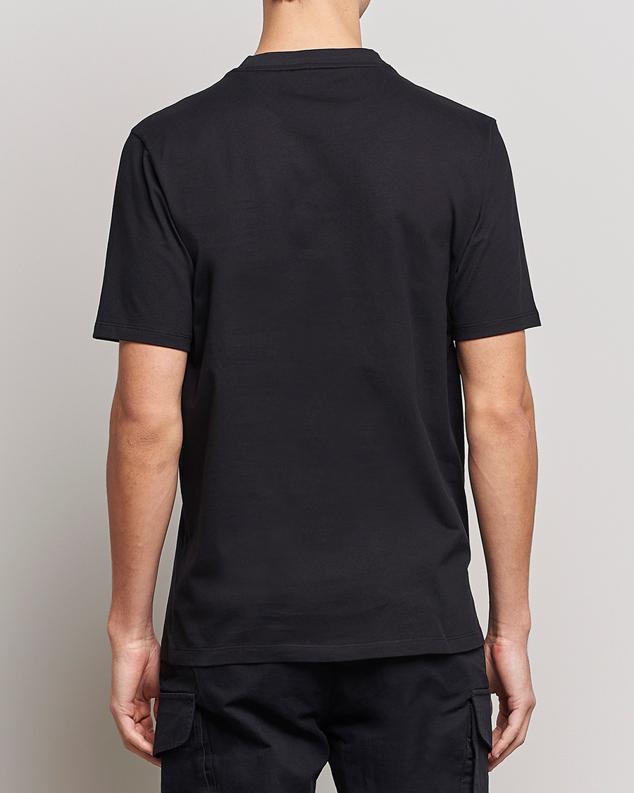 Men | T-Shirts | HUGO | Daiman Logo Crew Neck T-Shirt Black