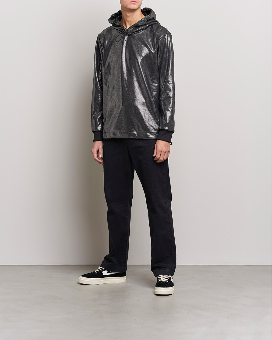 Men | Sweaters & Knitwear | HUGO | Descolar Shiny Hoodie Black