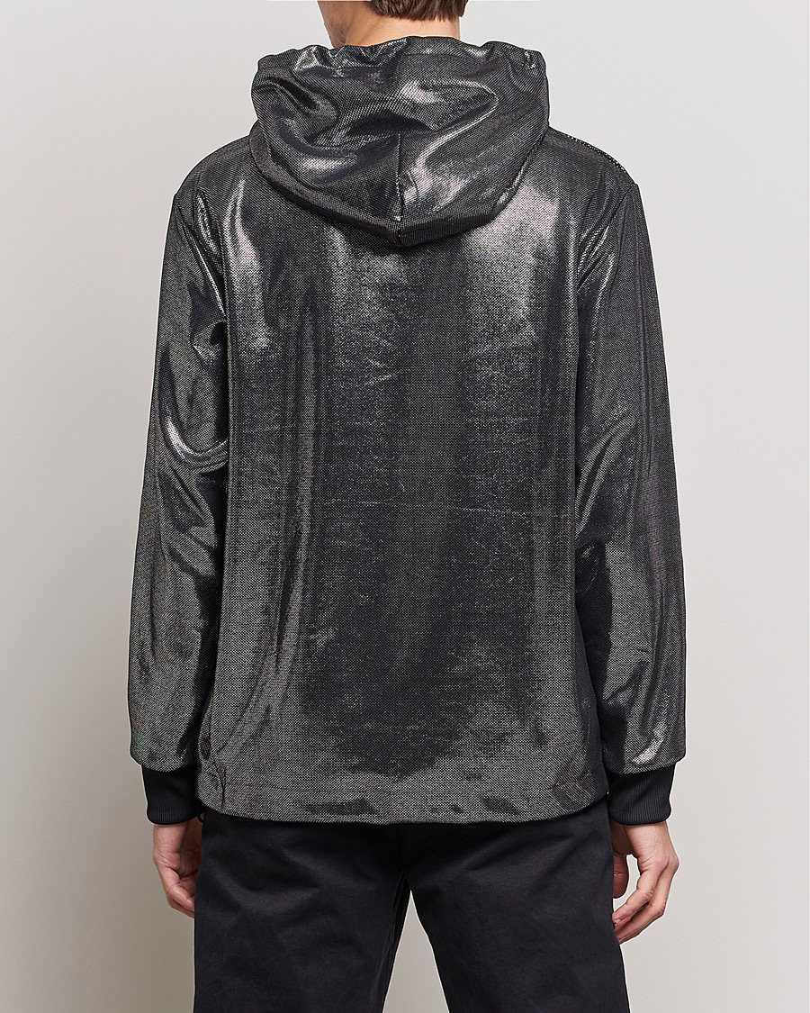 Men | Sweaters & Knitwear | HUGO | Descolar Shiny Hoodie Black