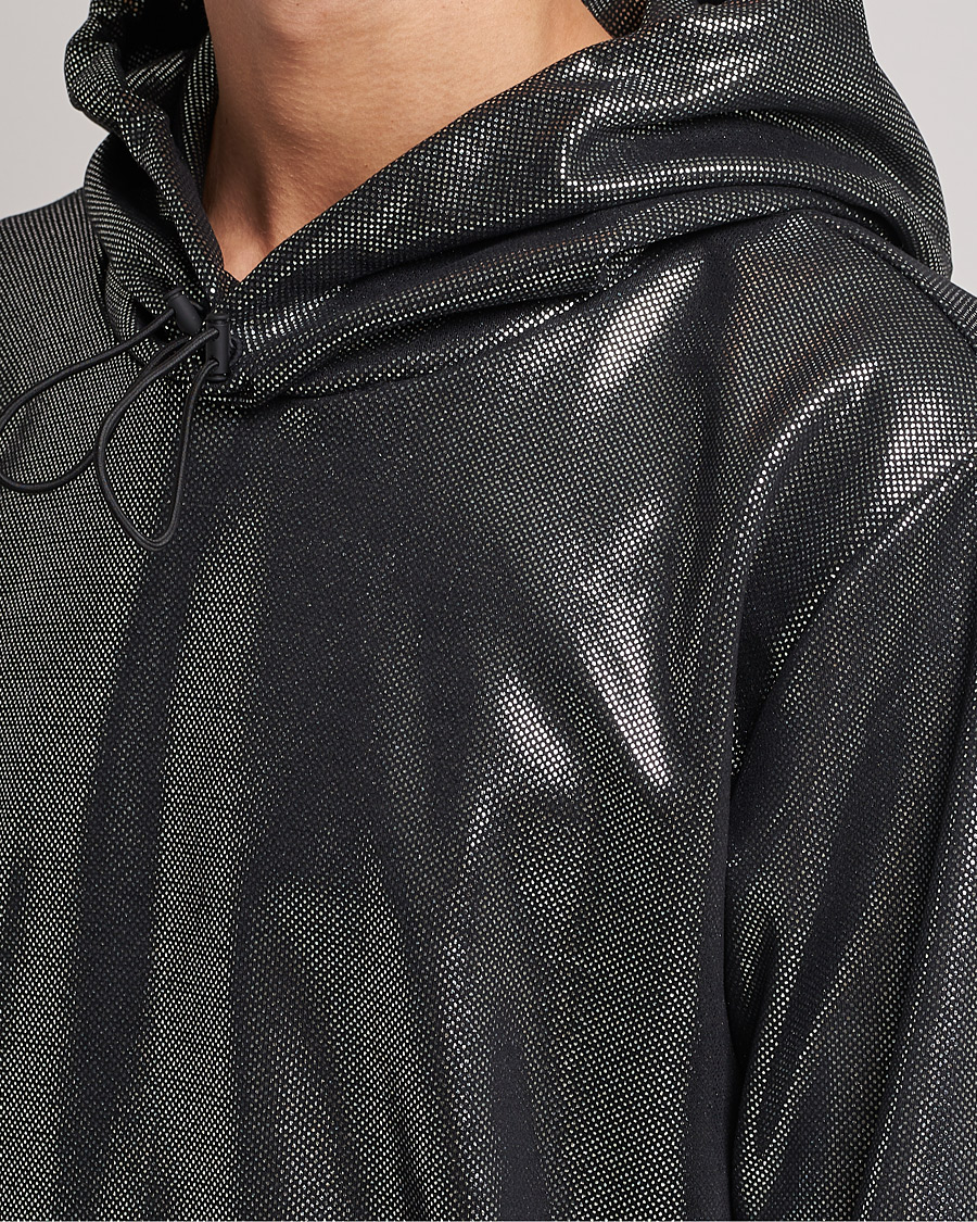 Men | Sweaters & Knitwear | HUGO | Descolar Shiny Hoodie Black
