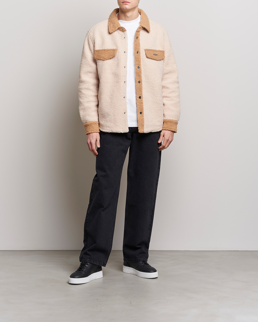 Men | Coats & Jackets | Axel Arigato | Aspen Colorblock Overshirt Pale Beige
