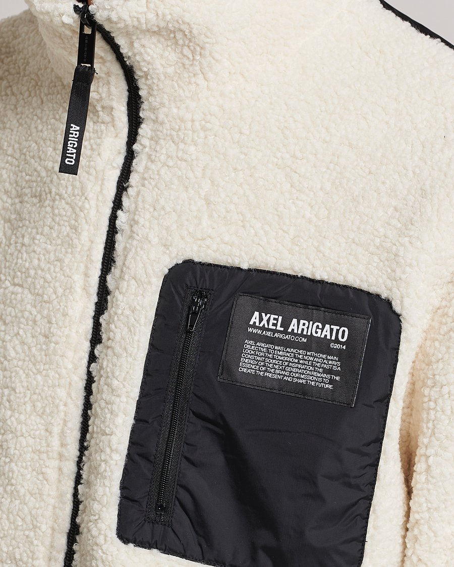 Men | Sweaters & Knitwear | Axel Arigato | Billie Fleece Jacket Ecru