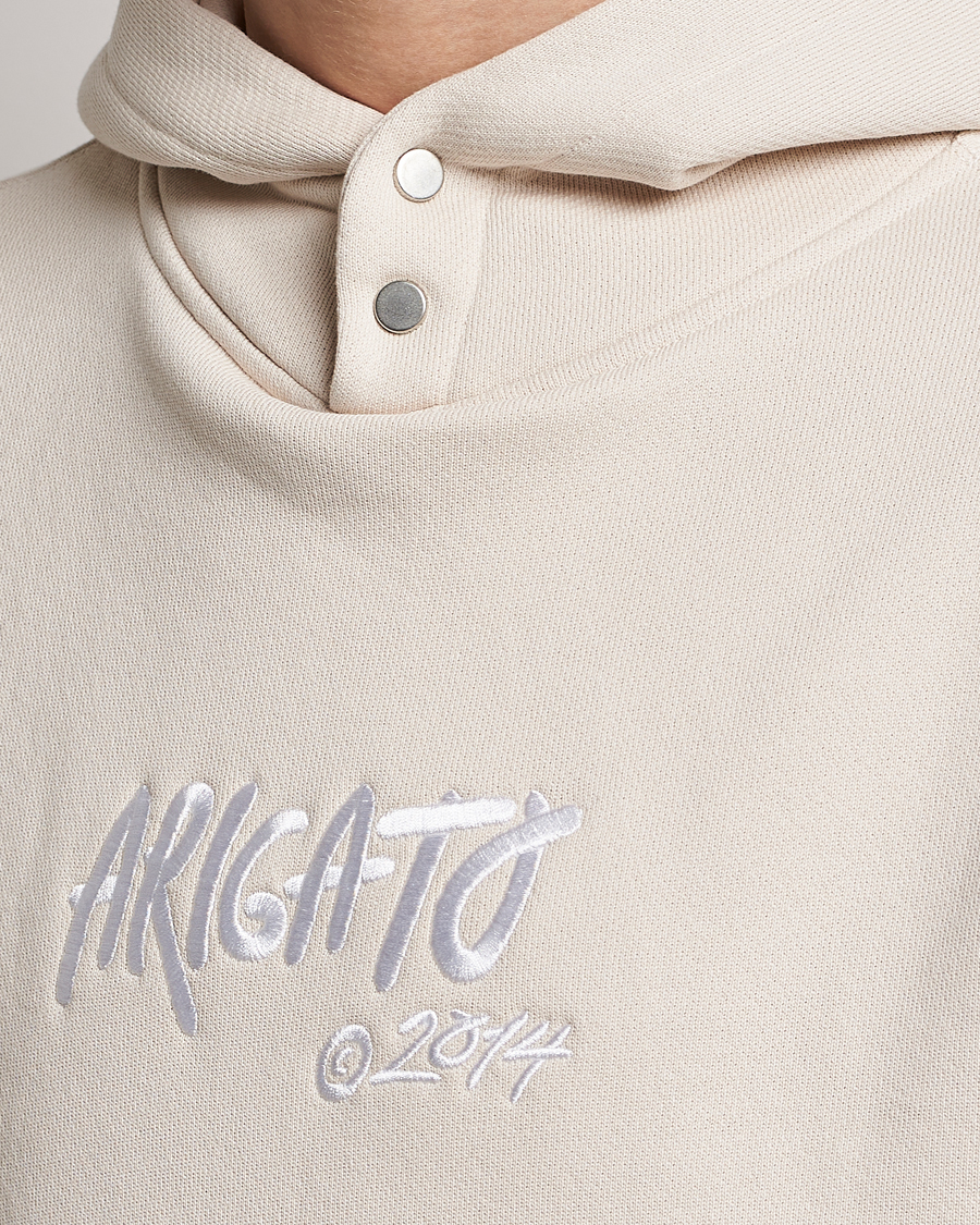 Men | Sweaters & Knitwear | Axel Arigato | Arigato Tag Hoodie Pale Beige