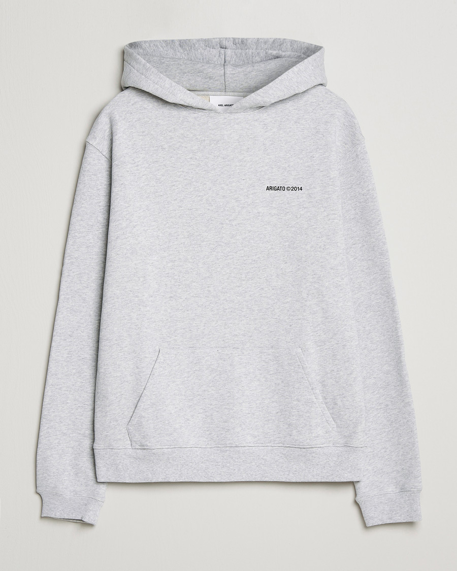 Men | Sweaters & Knitwear | Axel Arigato | Monogram Hoodie Grey Melange