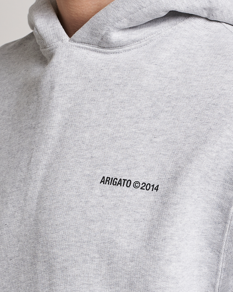 Men | Sweaters & Knitwear | Axel Arigato | Monogram Hoodie Grey Melange