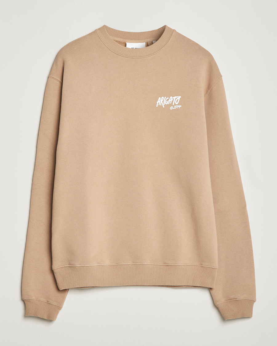 Men | Sweaters & Knitwear | Axel Arigato | Arigato Graffiti Sweatshirt Camel