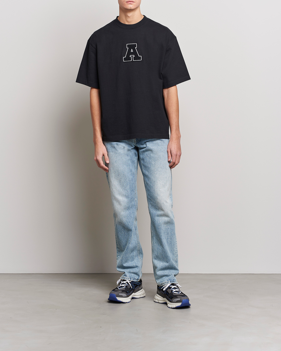 Men | T-Shirts | Axel Arigato | College A T-Shirt Black