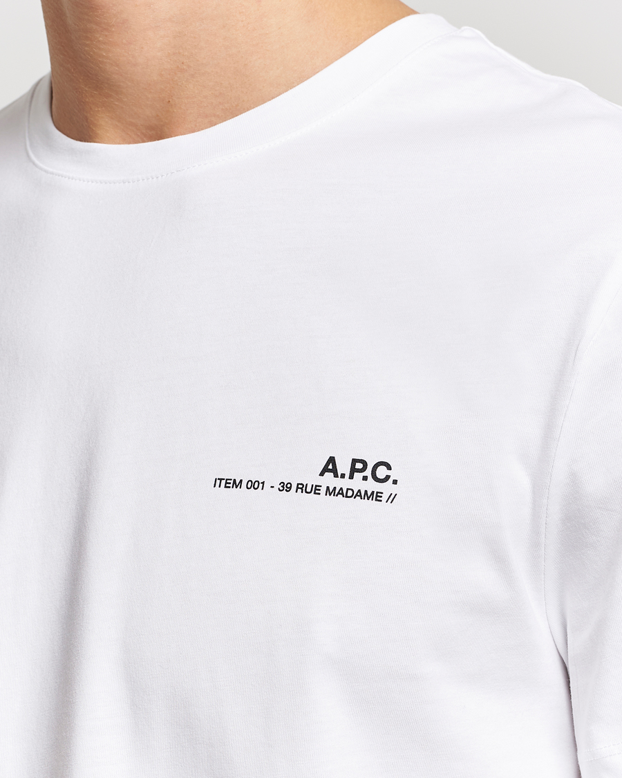 Men | T-Shirts | A.P.C. | Item T-Shirt White