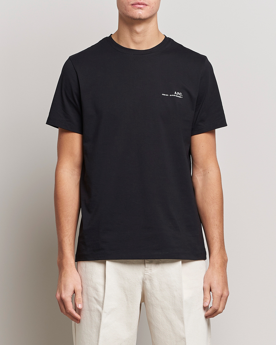 Men | T-Shirts | A.P.C. | Item T-Shirt Black