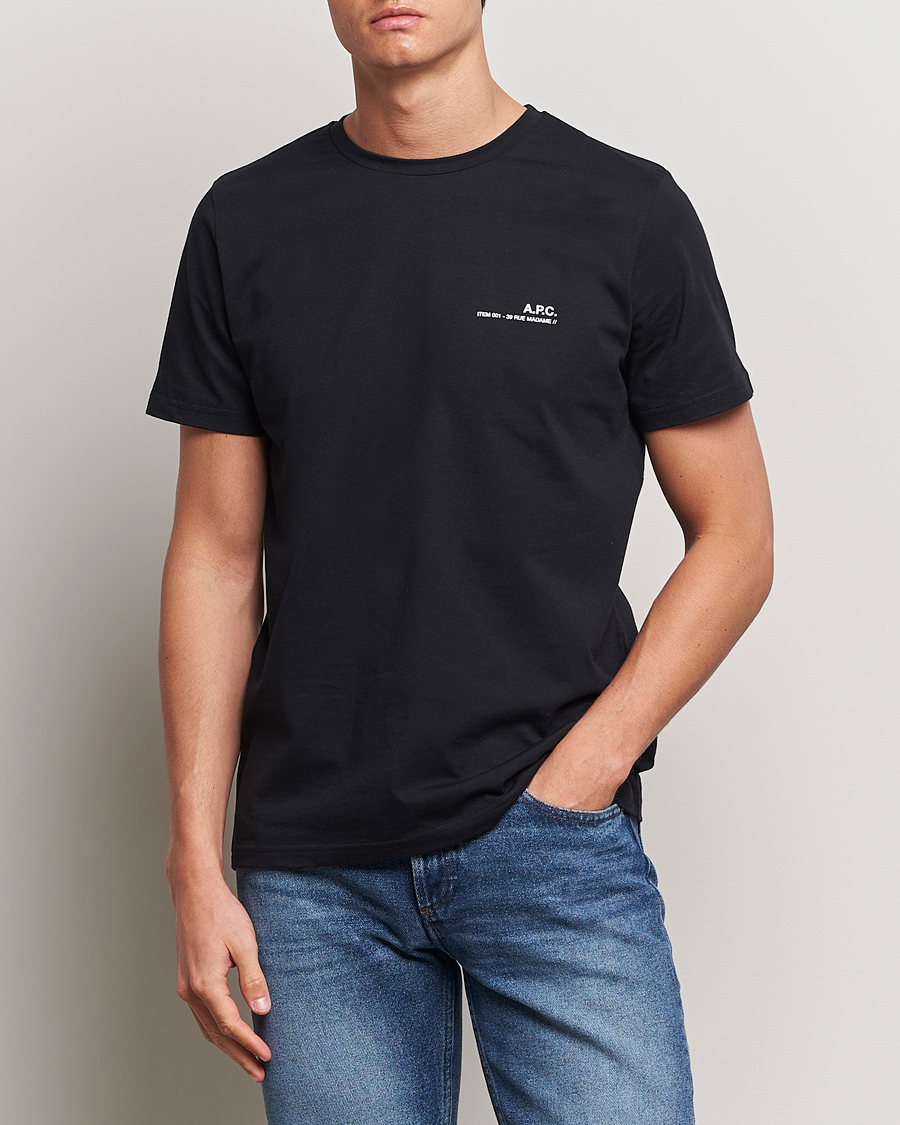 Men | Black t-shirts | A.P.C. | Item T-Shirt Black