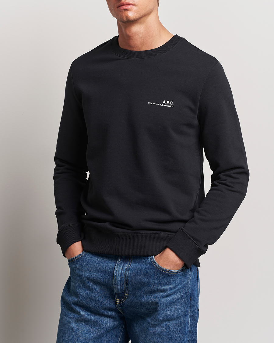 Men | Departments | A.P.C. | Item Sweatshirt Black