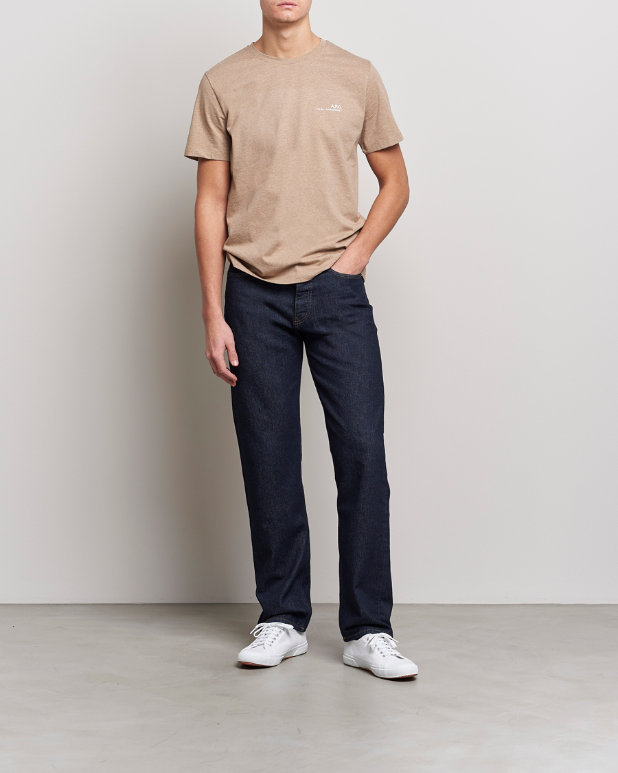 Men | T-Shirts | A.P.C. | Item T-Shirt Heather Beige