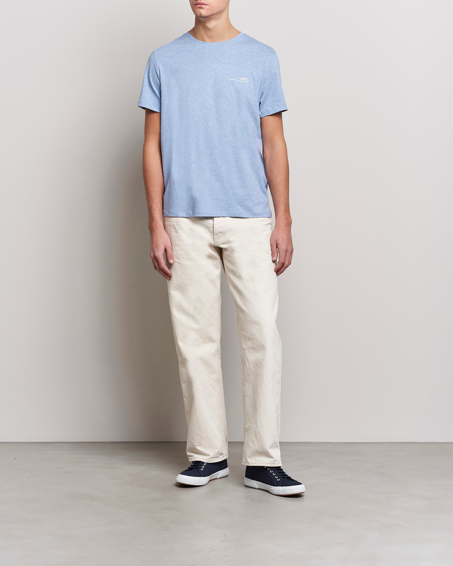 Men | T-Shirts | A.P.C. | Item T-Shirt Bleu Ciel