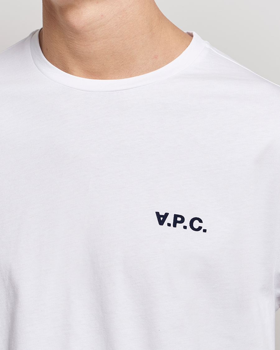 Men | T-Shirts | A.P.C. | VPC Long Sleeve T-Shirt White