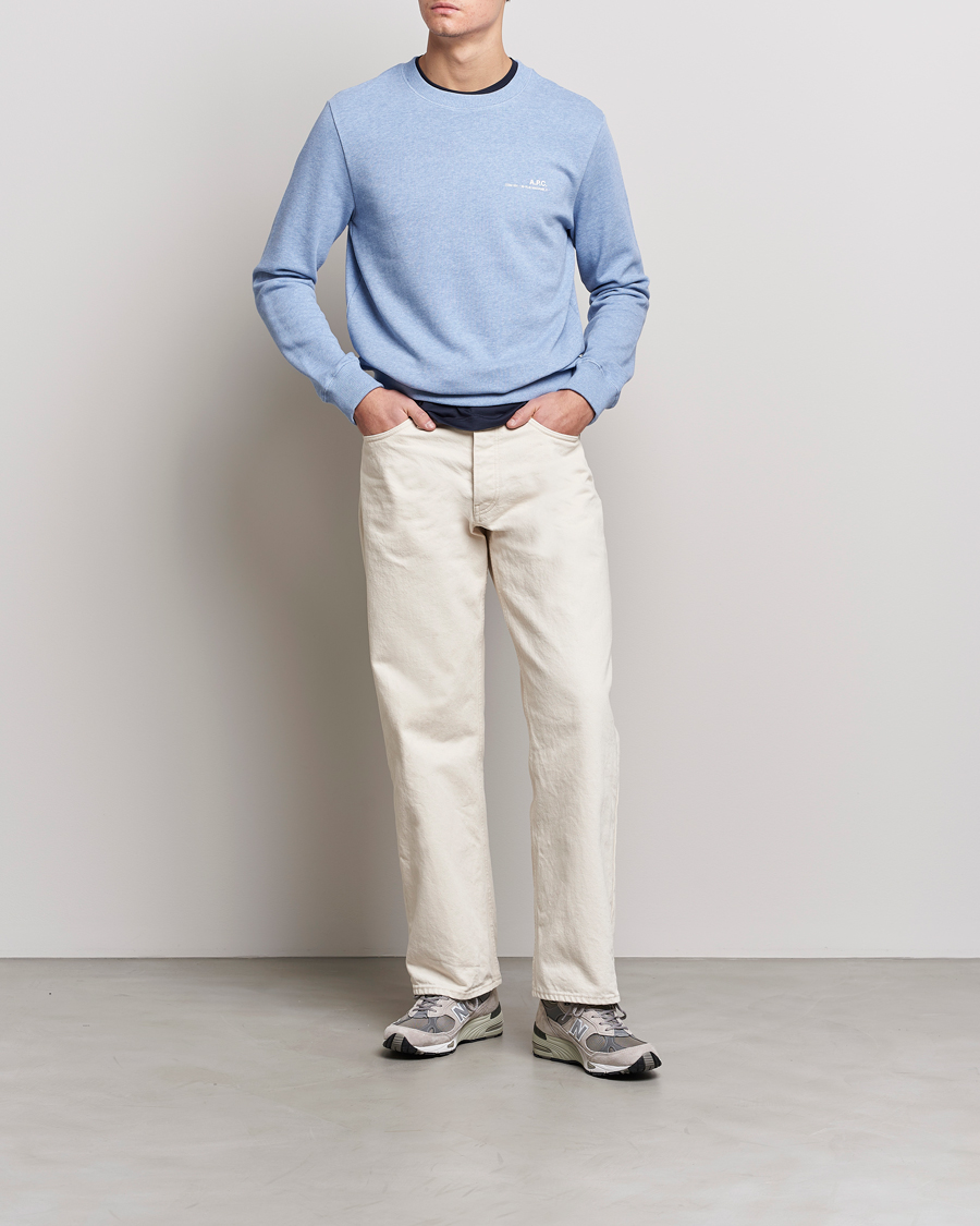 Men | Sweaters & Knitwear | A.P.C. | Item Sweatshirt Bleu Ciel