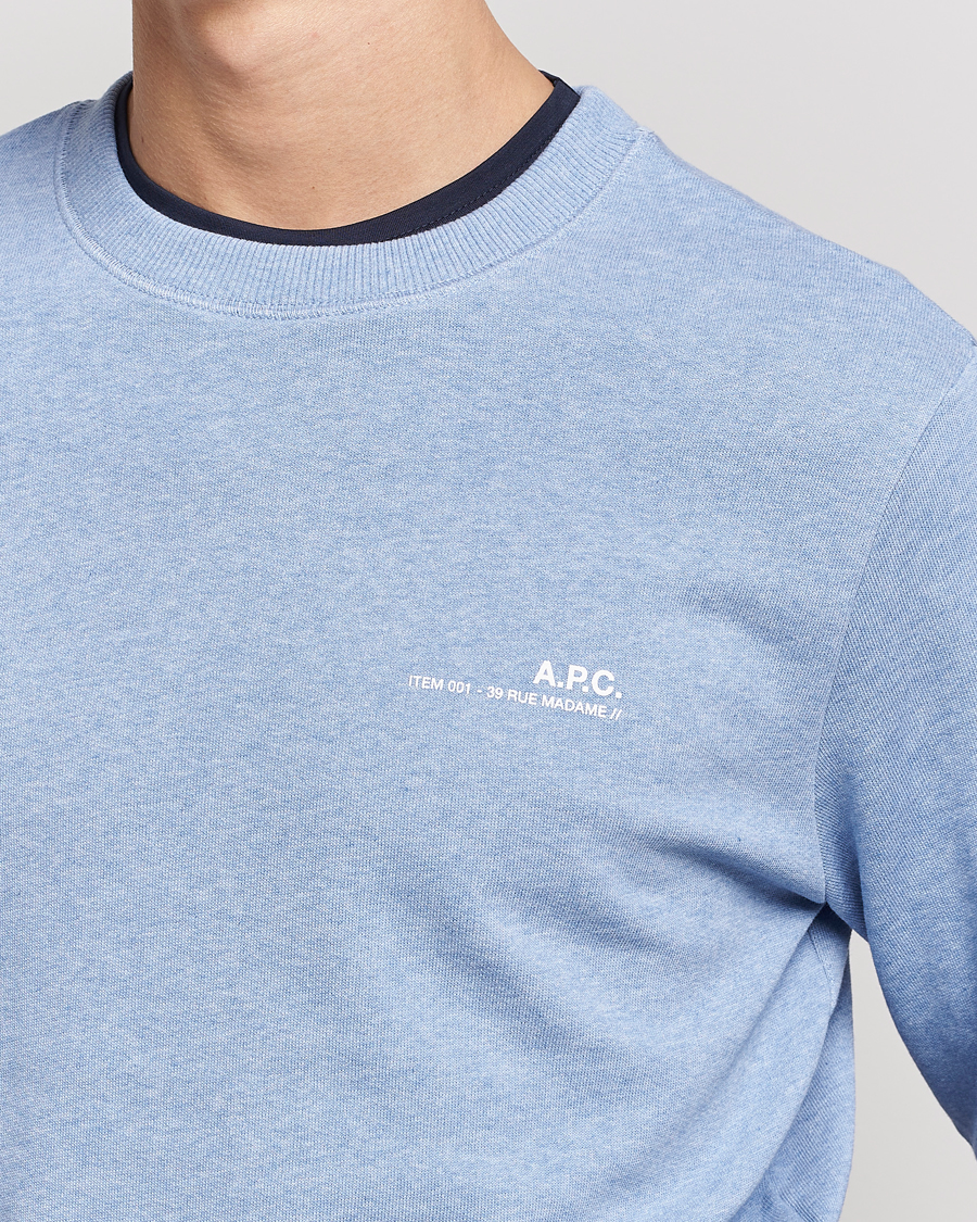 Men | Sweaters & Knitwear | A.P.C. | Item Sweatshirt Bleu Ciel