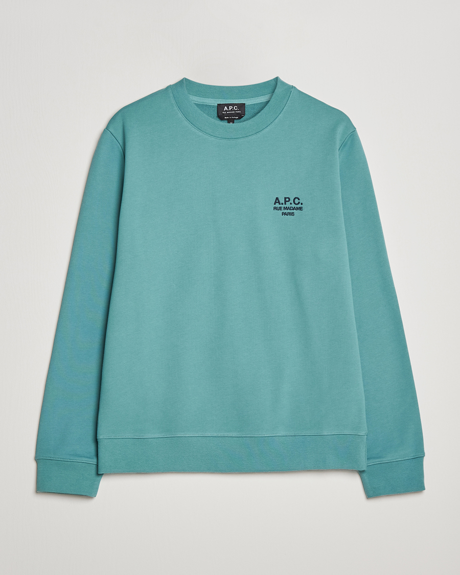Men | Sweaters & Knitwear | A.P.C. | Rider Sweatshirt Green