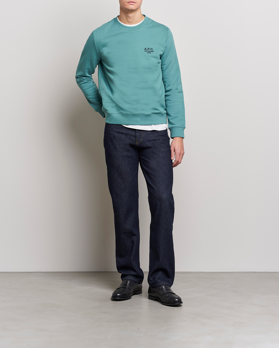 Men | Sweaters & Knitwear | A.P.C. | Rider Sweatshirt Green