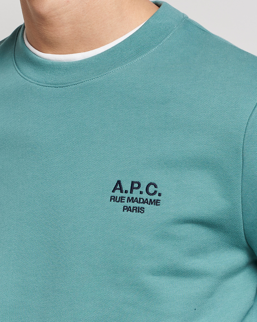 Men | Sweaters & Knitwear | A.P.C. | Rider Sweatshirt Green