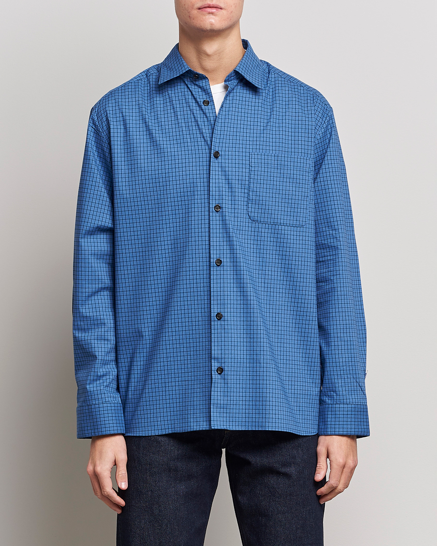 Men |  | A.P.C. | Marlo Casual Shirt Blue Check